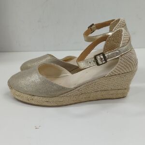 Soludos Jute Closed Toe Wedge Espadrilles Size 8